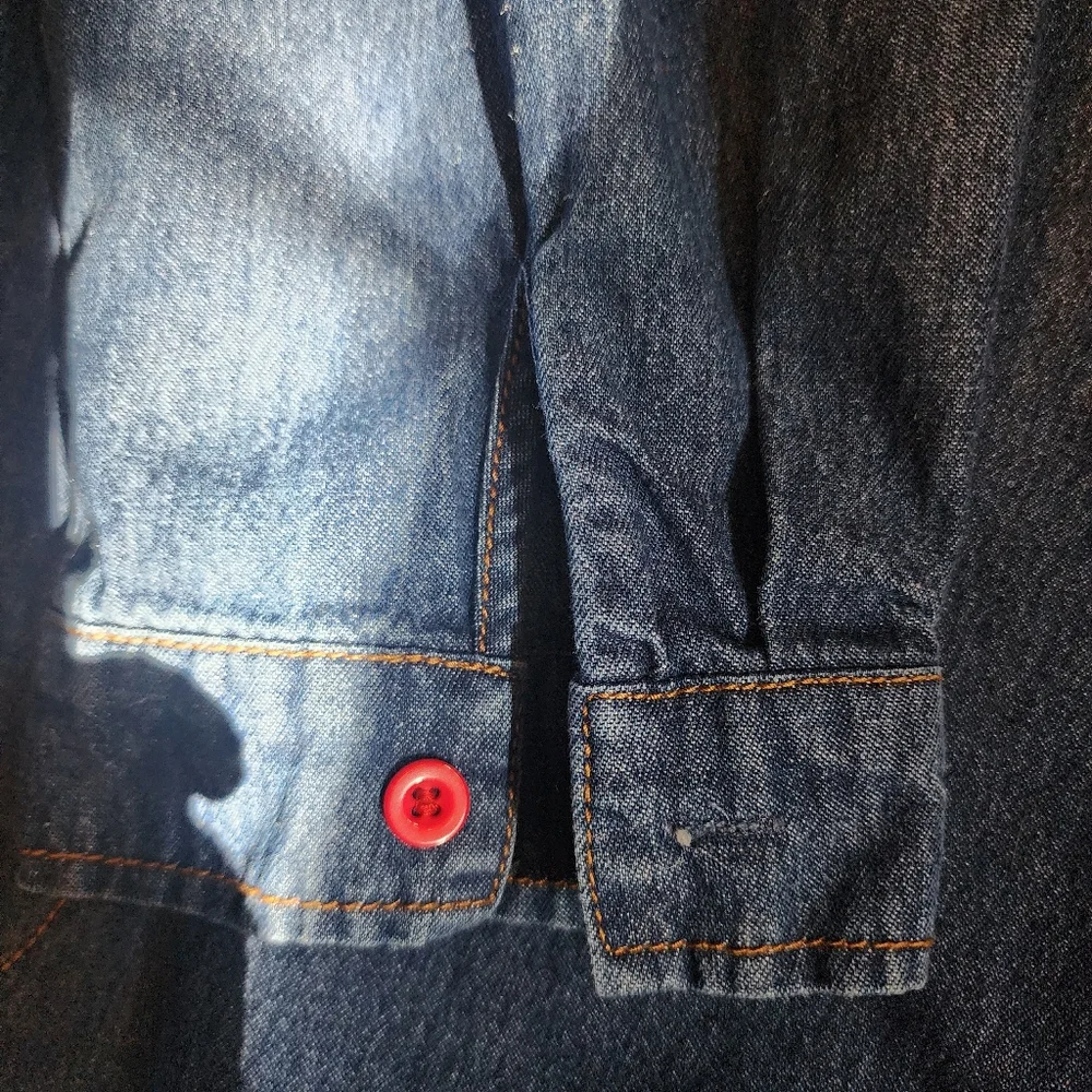 Denim Shirt Dress /Jacket - Picture 4 of 7